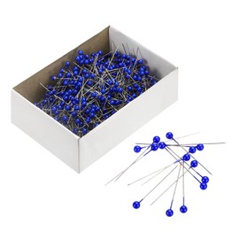 sourcing map Sewing Pins 800pcs Round Pearl Head Dressmaking Corsage Pins Straight Pins for Wedding Sewing Decoration DIY Craft, Blue