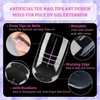 150pcs Dual Toe Nail Forms Clear Full Cover Toenail Art