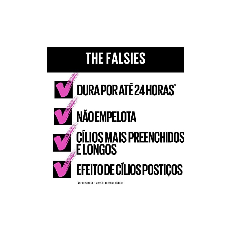 Maybelline Volum' Express The Falsies Washable Fiber Mascara, Volumizing and