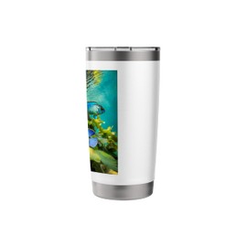 Electric Blue Acara Zebra Pleco Aquarium Fish Tank Art Stainless Steel Insulated Tumbler