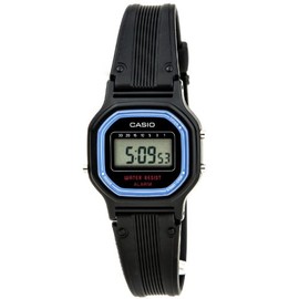 Casio Women's Vintage LA11WB-1 Sport Black Resin Band Watch