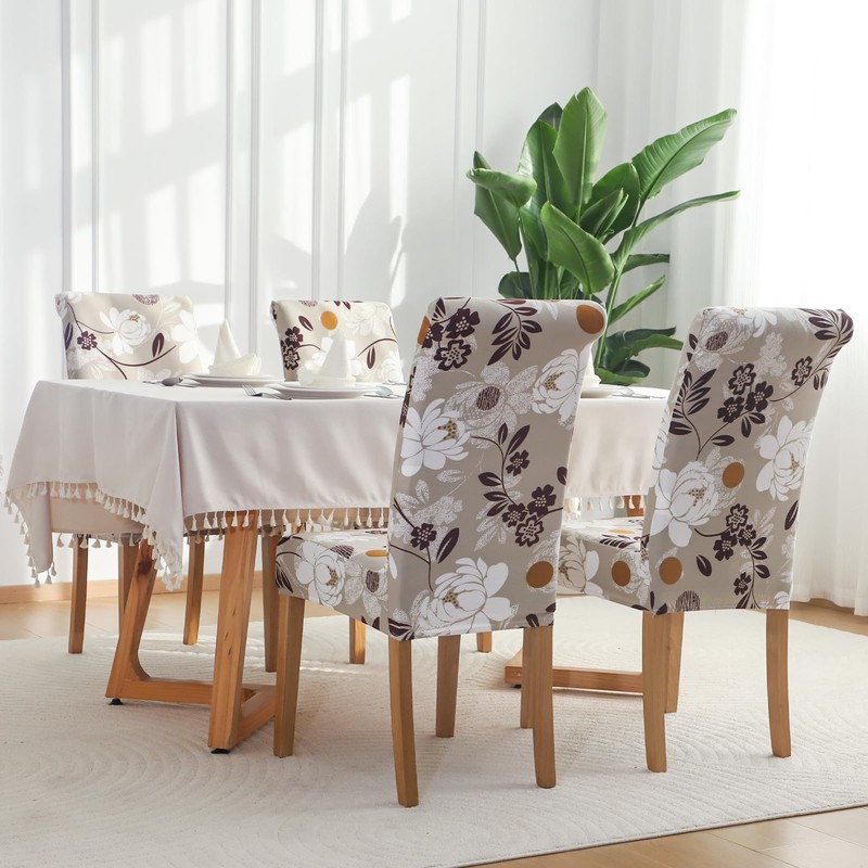 FORCHEER Dining Chair Cover for Dining Room Set 4 Pack