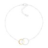 Silpada 'Pagosa' Sterling Silver with 14K Yellow Gold Plating Anklet,