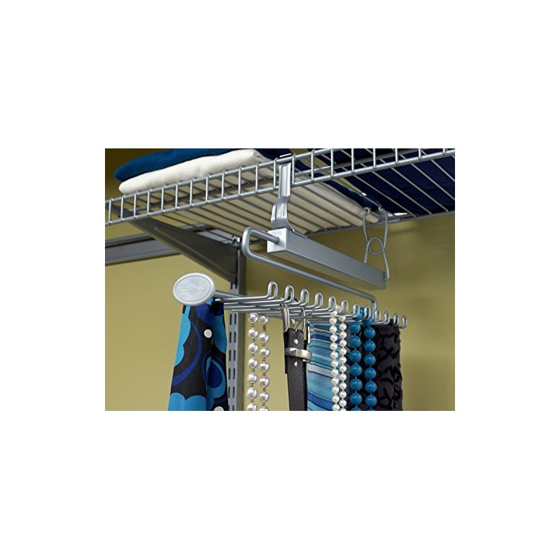 ClosetMaid 78060 Sliding Tie and Belt Rack for Wire Shelving