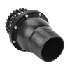 Water Pump Foot Valve Black PVC Low Pressure Flat Check