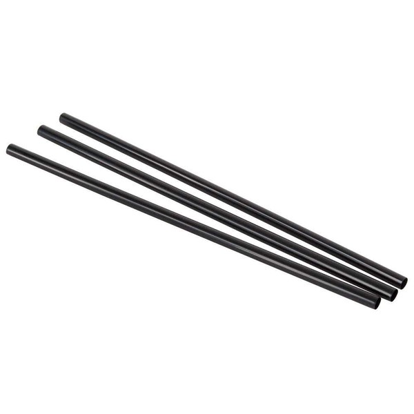 Pantryware Essentials Disposable Drinking Straws - 7 3/4 Inches Long - Standard Size Black Pack of 1000CT