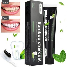Bamboo Charcoal zahnpasta, intensivreinigung zahnpasta tube, Whitening zahnpasta, Extra White zahnpasta, schwarze Zahnpasta, Bleaching Zahnpasta, Aktivkohle, natürliche Zahnpasta