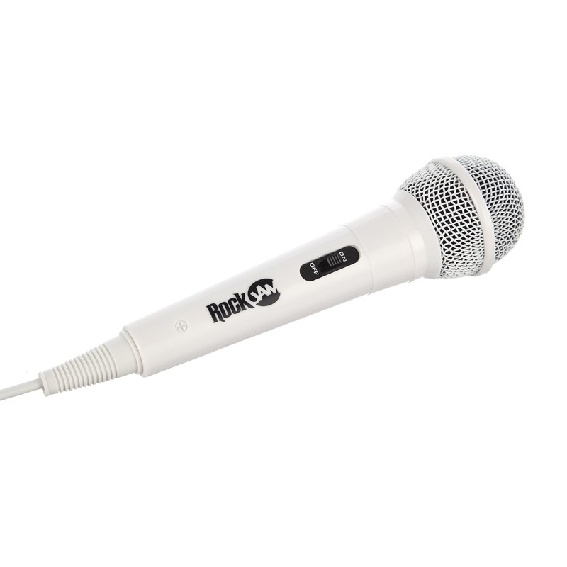 RockJam Karaoke Microphone Wired Unidirectional Dynamic Microphone with Three Metre