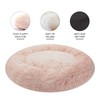 Bedfolks Calming Donut Dog Bed Cat Bed, 23 Inches Round