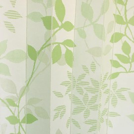 Thermal Insulation, Separate Frontage to Improve Air Conditioning Efficiency, Long Accordion Curtain Noren "Leaf", Width 41.3 x Length 98.4 inches (105 cm) x Length 98.4 inches (250 cm) (Green Leaf)