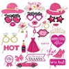 Elevizzle 28pcs Bachelorette Photo Booth Props, Pink Bride to Be