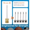 ETENWOLF 12 Pack Brass Ball Pump Needles, No Break Heavy