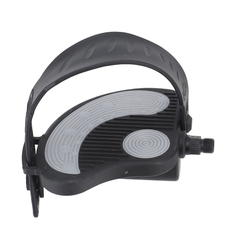 2PCS Exercise Bike Pedals with Straps PP PVC Stainless Steel