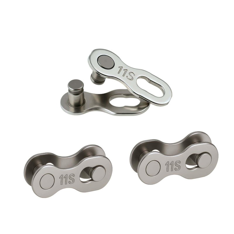 3 Pairs Reusable Bicycle Chains Missing Link 11 Speed Silver