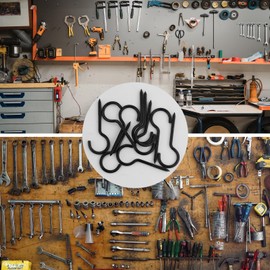 Screw Hooks, M8 x 100 mm, Black, Pack of 5 Ceiling Hooks, Stainless Steel, Heavy Hook Screw, Large, Hooks for Screwing Suitable for Hammocks, Awnings, Hanging Chairs, Rocking Chairs, Fixed Cable,