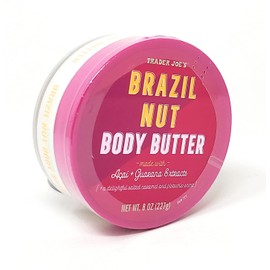 Trader Joe's Brazil Nut Body Butter Made With Acai and Guarana Extracts Net Wt. 8 Oz (227g) - Pack of 1
