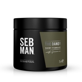 SEB MAN THE DANDY – Pomade mit leichtem Halt und Glanz-Finish – Styling Creme für lebendige Styles – mit anregendem Duft von Bergamotte und rosa Pfeffer – 75 ml