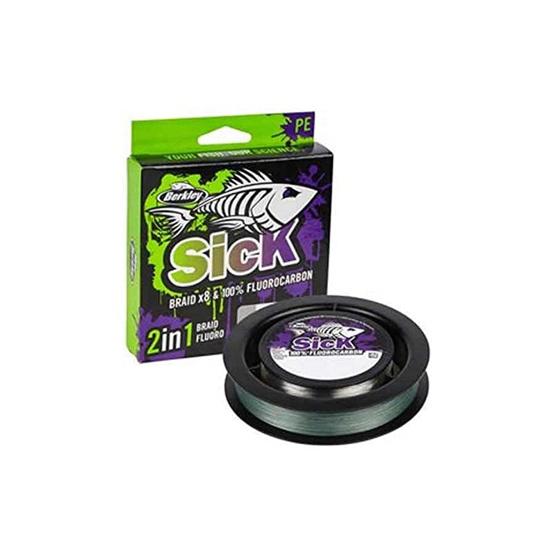 Berkley Sick Braid and Fluorocarbon Leader Pack - Combination of