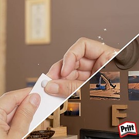 Pritt Tak Cuadritos Adhesivos Multiusos, pegamento Pritt para papelería, manualidades, pósters y decoraciones; plastilina adhesiva resistente para escuela y oficina, 1x35g