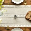 Artoid Mode Boho Cream Tassel Table Runner, Farmhouse Style Kitchen