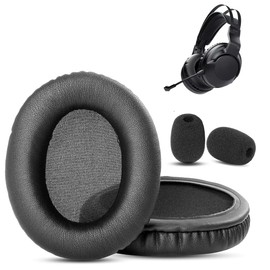 XRHTONG Prime Replacement Earpads Compatible with Roccat ElO 7.1 AIR/ELO 7.1 USB/ELO X Stereo Headphones Ear pads Cushion(Protein Leather/Memory Foam)