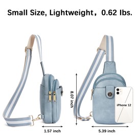 BOSTANTEN Small Sling Bag Crossbody Bags for Women Trendy Crossbody Purse Leather Chest Bag