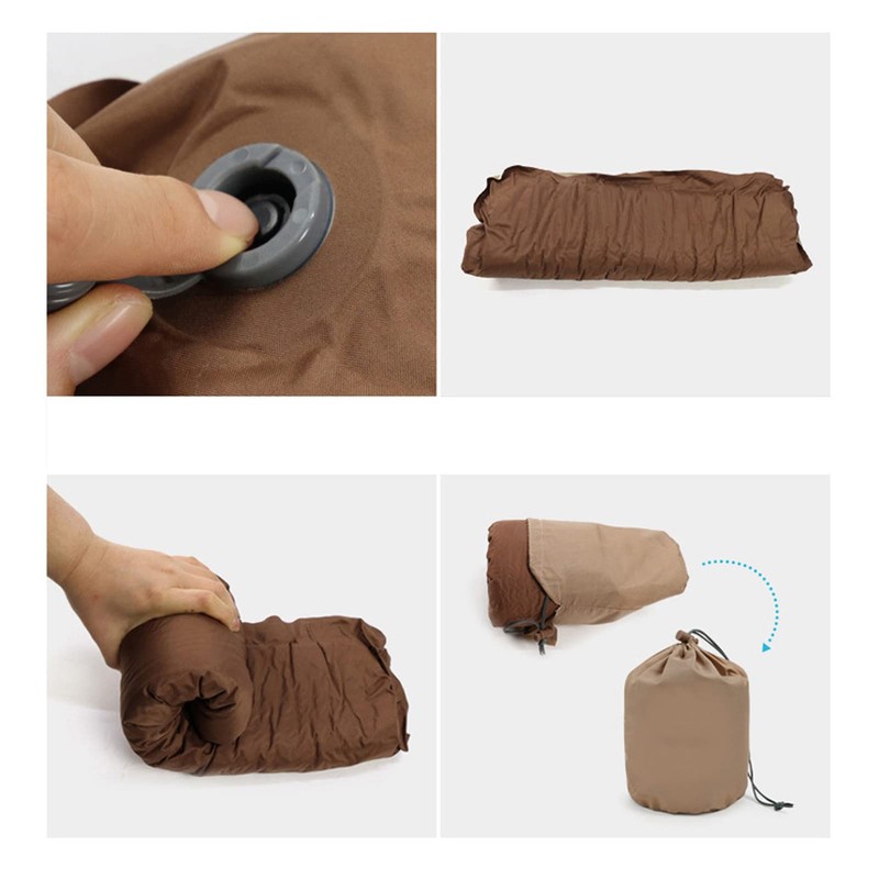 Topyond Inflatable Pillow, Highly Elastic Sponge, Soft, Waterproof, Compressible, Portable,