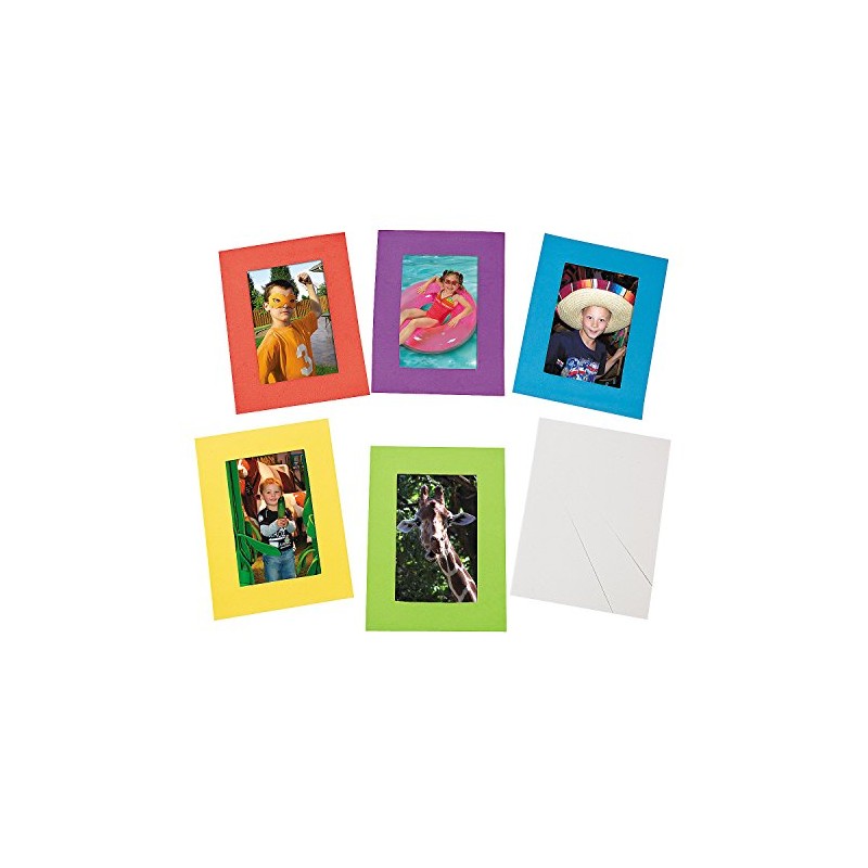 Bright Foam Picture Frames - Set of 12 - DIY