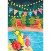 Briarwood Lane Poolside Paradise Summer House Flag Welcome Tropical 28"