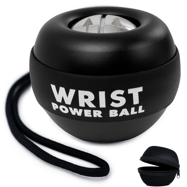 All-Metal Power Gyro Ball with Ball Bag,Hand Wrist Forearm Trainer