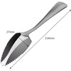 Silver Fruit Grapefruit Spoon Long Handle Stainless Steel 15.5 cm