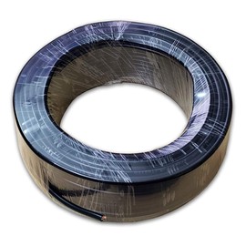 100FT 22 AWG Gauge Wire/Cable RVV 6 Conductor Bare Copper Unshielded Cable Wire for Video Intercom/Video Door Phone/Alarm Security Burglar, Black Outer Jacket