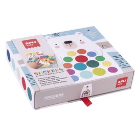 Apli Europe 18818 Multicoloured Rubber Bands in Cardboard Model OSO Craft Sticker Set to Complete Illustrations