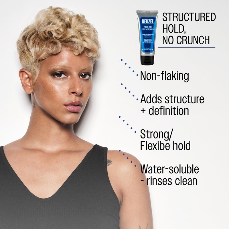 Reuzel Fibre Gel, Flake Free Formula, 100 ml