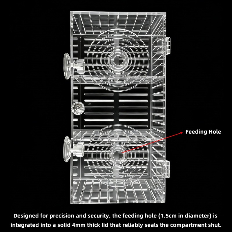 YHaurorise Acrylic Breeding Box Fish Trap Aquarium Container, Acclimation Isolation
