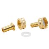 Hooshing 2PCS Garden Hose Connector 3/8" Barb x 3/4" GHT