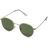 CHPO Unisex's Liam Sunglasses, Gold/Green, 48