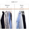 Hangerman Basic Hangers Suede Hanger Bottom Hanger Non-Slip Hanger Clip