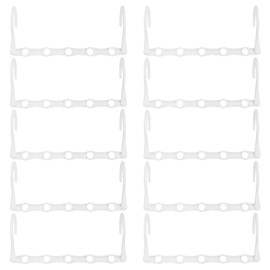 Rainberg Space Saving Hangers - Magic Clothes Hangers, Coat Hangers, Wardrobe Space Saver (Pack of 12, White)