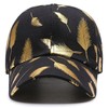 CHROME CRANE CB071 Men's Cap, Hat, Gold, Feathers, Golden, Stylish,
