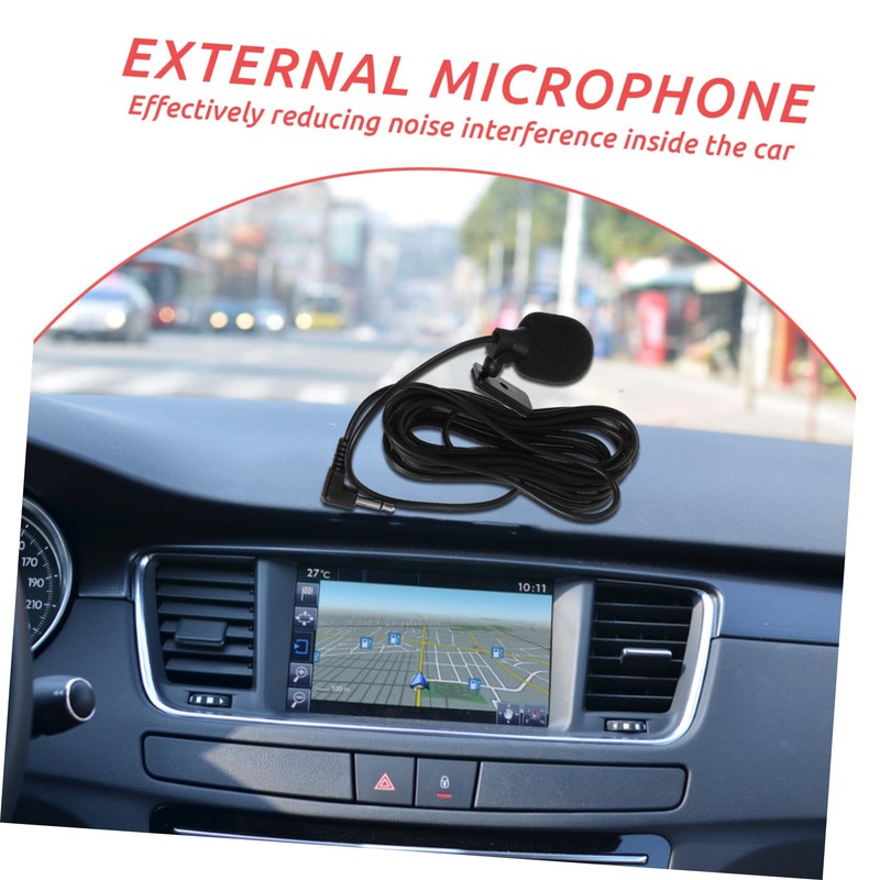 KICHOUSE 1set Handheld Speaker Mic Coil Cord for Car Navigation