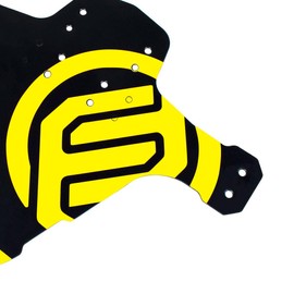 FIFTY-FIFTY MTB Mudguard, Bicycle Mudguard, Mountain Bike Rear and Front Mud Scraper Splash Guard Fit 26 27.5 29 Inch Fat Bike (Yellow, Pack of 2)