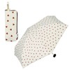 2025 Wpc. 801-14828-102 Women's Folding Umbrella, Mini, Jagged Heart, Light