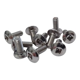 M4 x 10mm TV & Monitor Mounting Screws – Pack of 10 | Nickel-Plated Steel, Pan Head