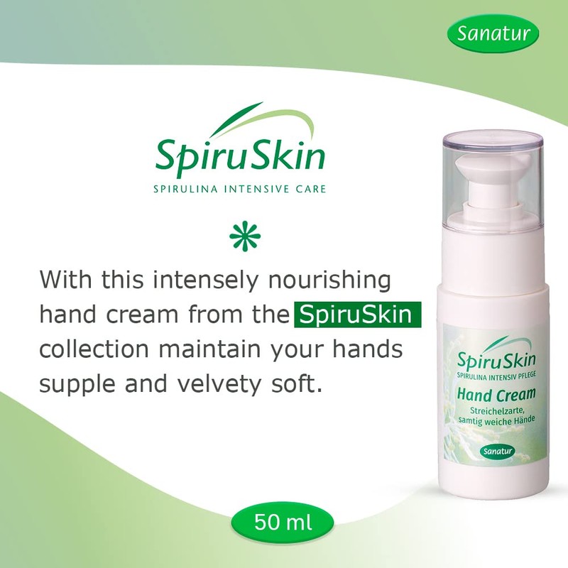Sanatur SpiruSkin Hand Cream Pumpflasche 1er Pack (1 x 50