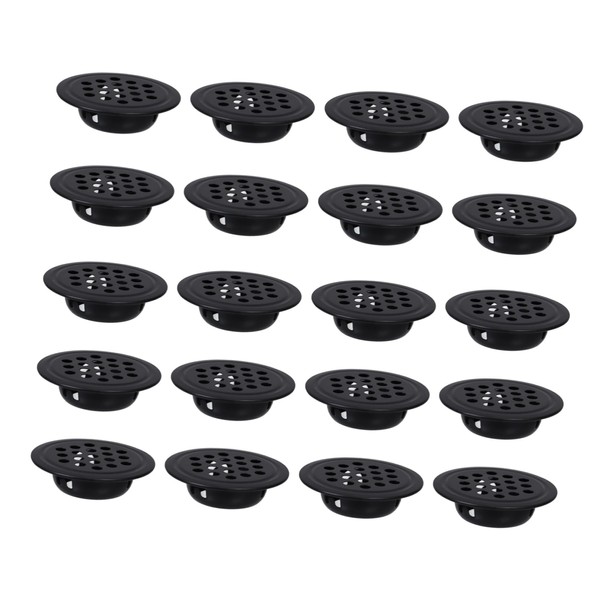 WOONEKY 20pcs Black Stainless Steel Round Vent Covers for Optimal