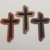 5 Pcs/Package Leather Patches for Hats Laser Engraving Iron-on with