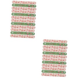 Healeved 2sets Christmas Nail File Set 12 Grits Nail Buffers for Women Nail Care Kit Rounded End for Toenails Fingernails Safe for Manicure Pedicure 12pcs*2