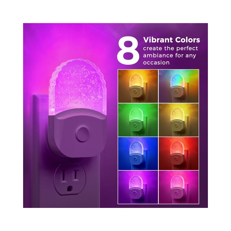 Night Lights Plug Into Wall, Color Changing Night Light for
