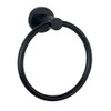 WEIKO Matte Black Towel Ring, Bathroom Hand Towel Holder Round